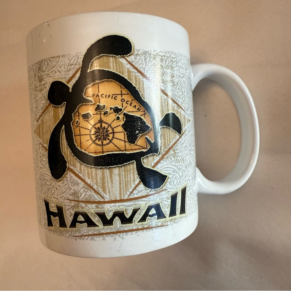 White and Black Turtle Design Mug